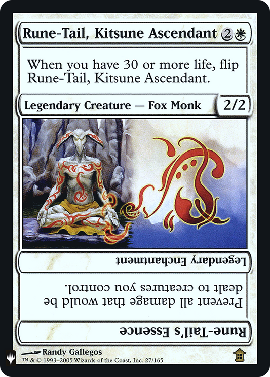 Rune-Tail, Kitsune Ascendant (LIST-SOK-27) - The List Foil