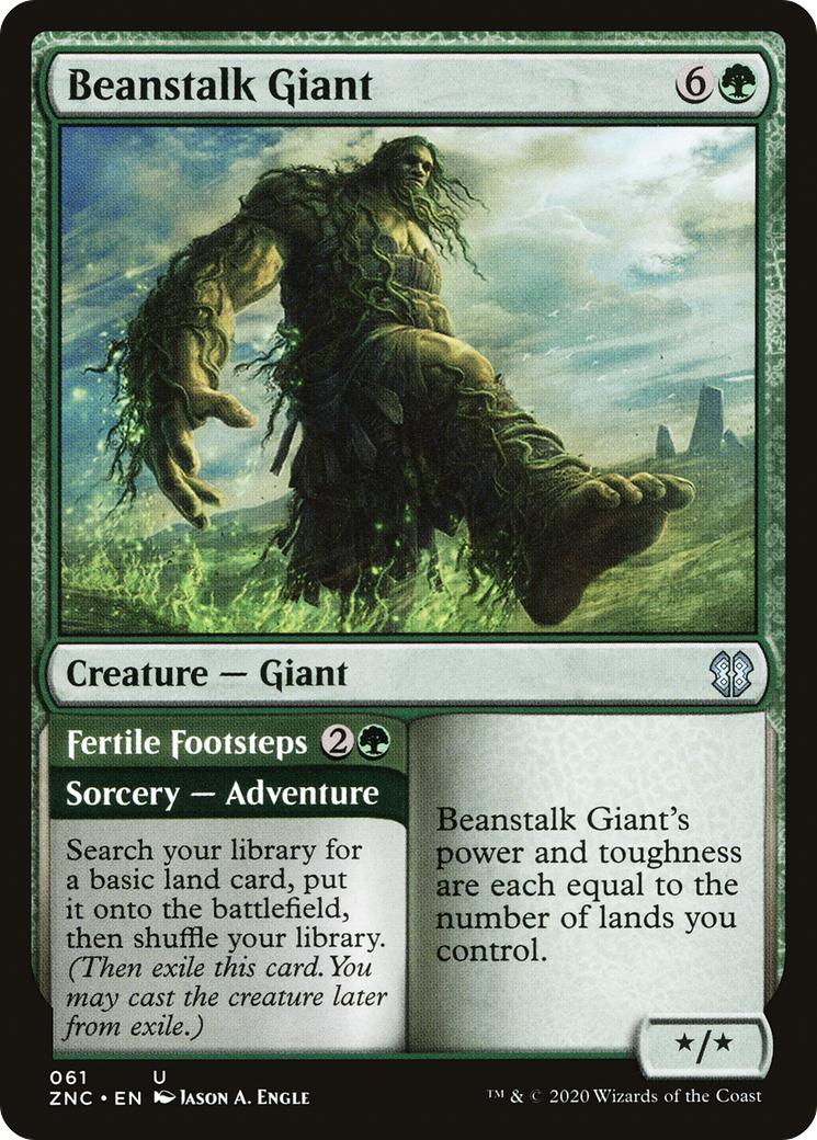 Beanstalk Giant // Fertile Footsteps (ZNC-061) - Zendikar Rising Commander