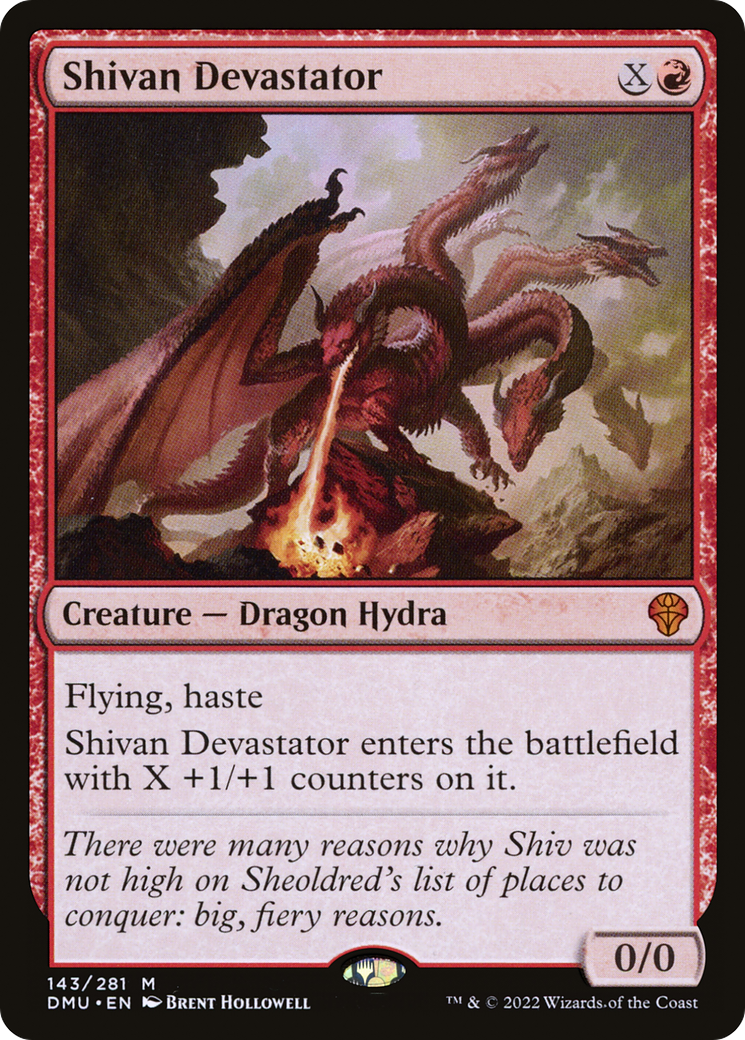 Shivan Devastator (DMU-143) - Dominaria United Foil