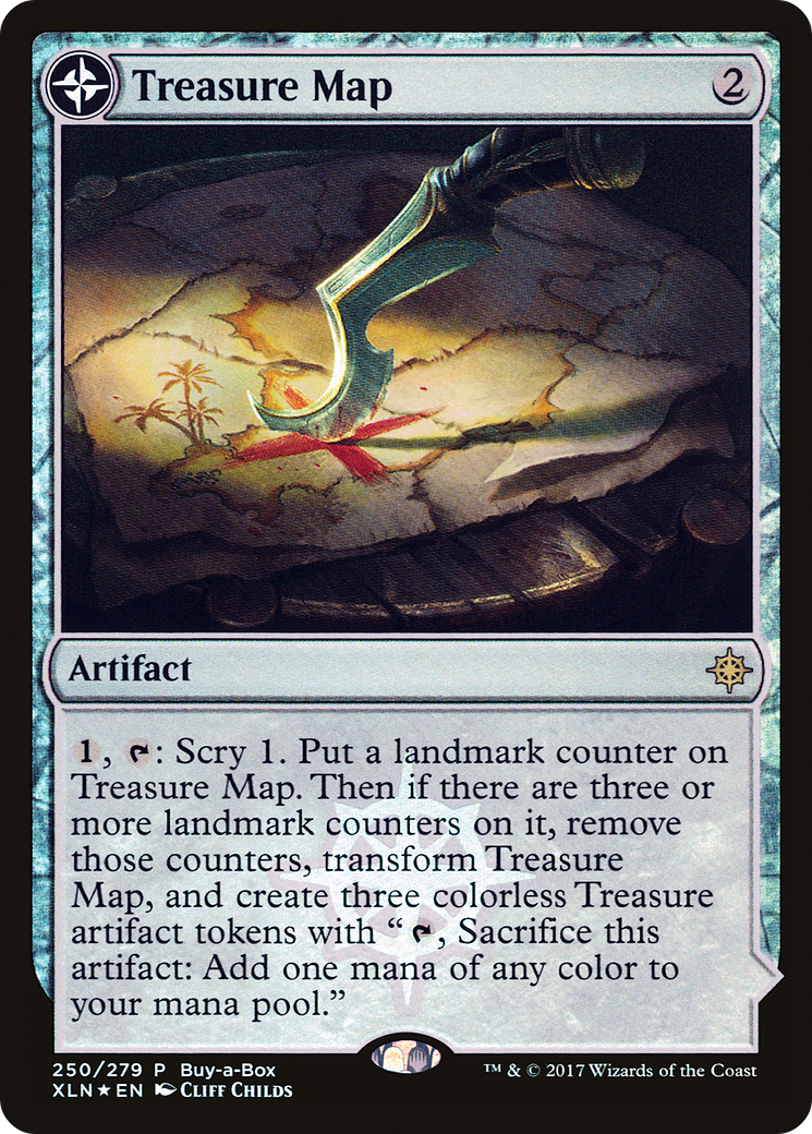 Treasure Map // Treasure Cove (PXTC-250) - XLN Treasure Chest: (compasslanddfc) Foil