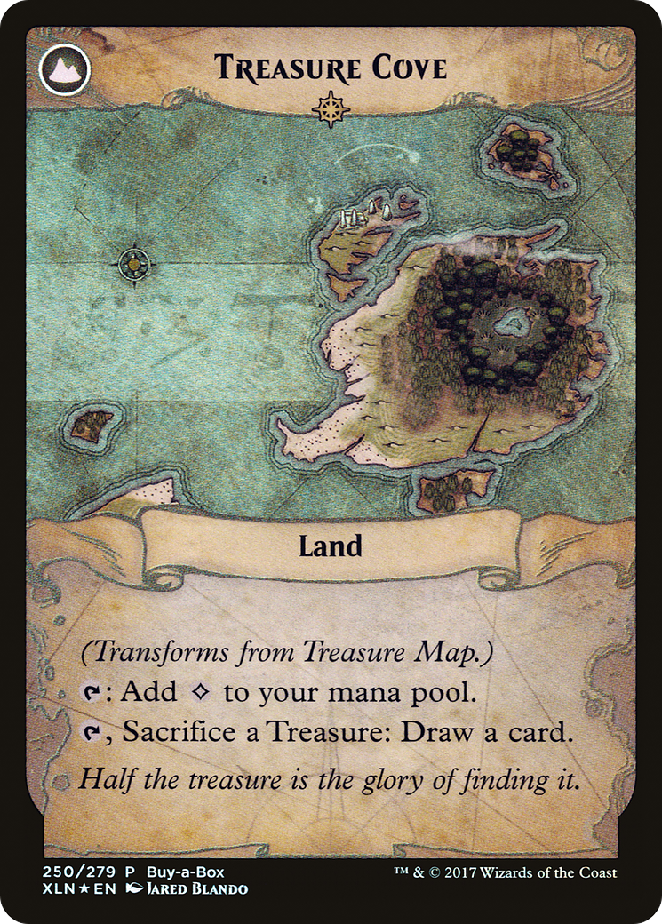 Treasure Map // Treasure Cove (PXTC-250) - XLN Treasure Chest: (compasslanddfc) Foil