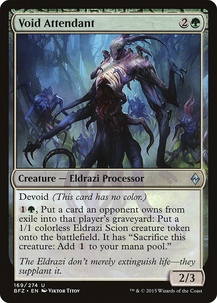 Void Attendant  (BFZ-169) - Battle for Zendikar: (devoid)