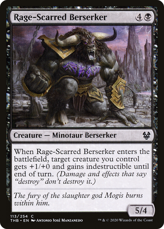 Rage-Scarred Berserker (THB-113) - Theros Beyond Death Foil