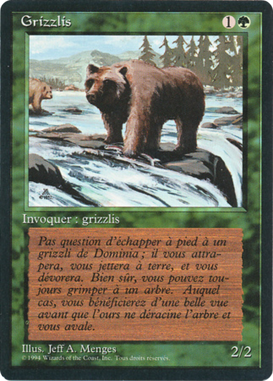 Grizzly Bears (FBB-201) - Foreign Black Border