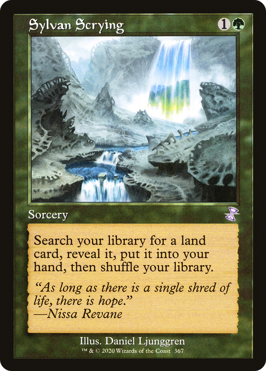 Sylvan Scrying (TSR-367) - Time Spiral Remastered Foil