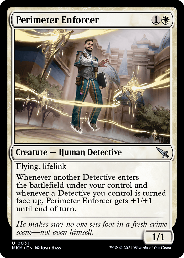 Perimeter Enforcer (MKM-031) - Murders at Karlov Manor Foil