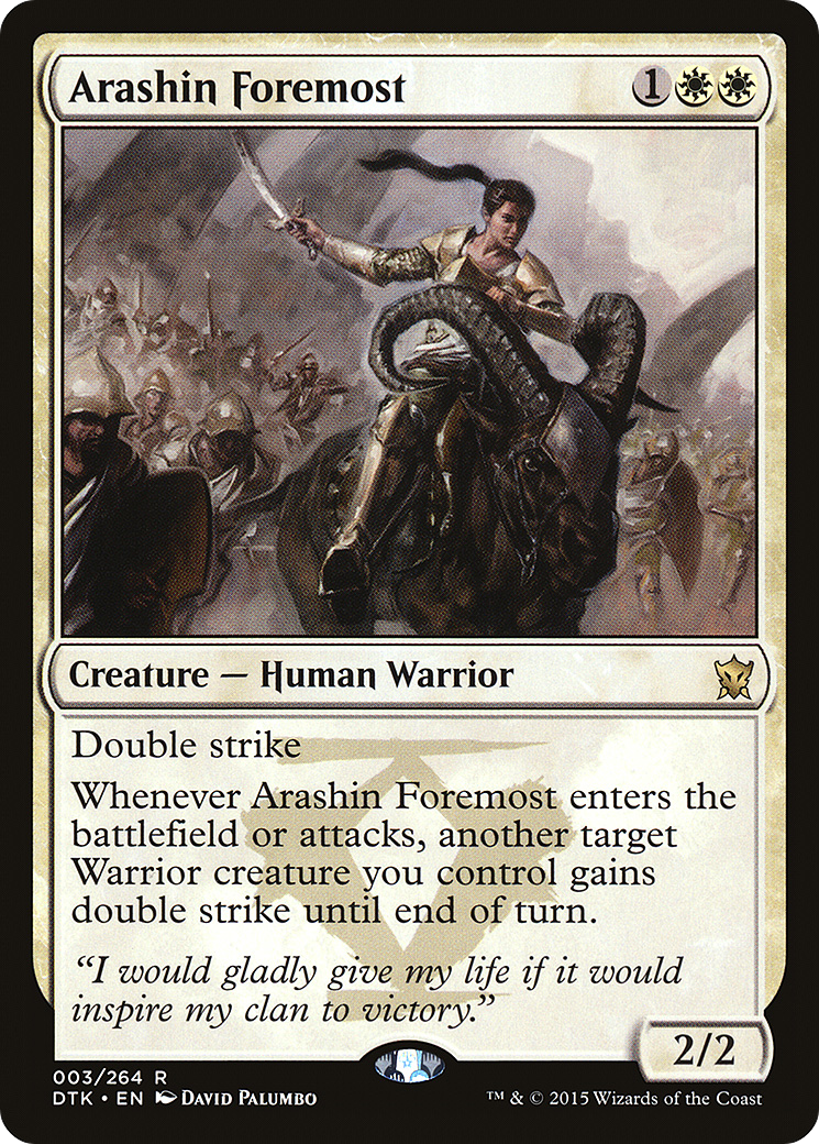 Arashin Foremost (DTK-003) - Dragons of Tarkir Foil