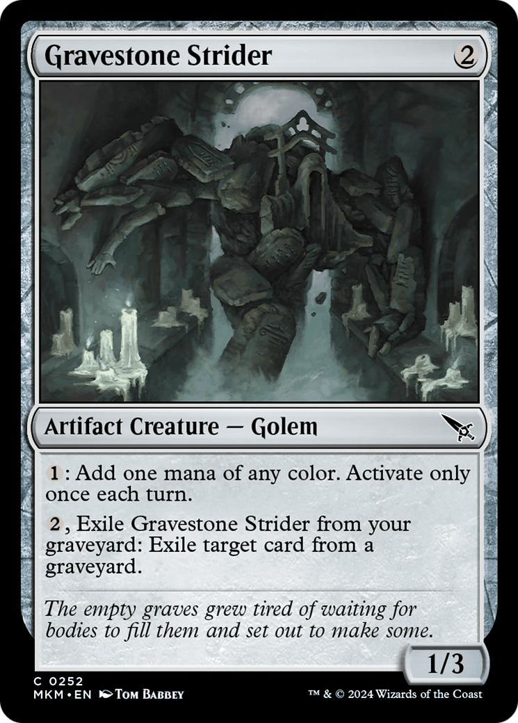 Gravestone Strider (MKM-252) - Murders at Karlov Manor Foil