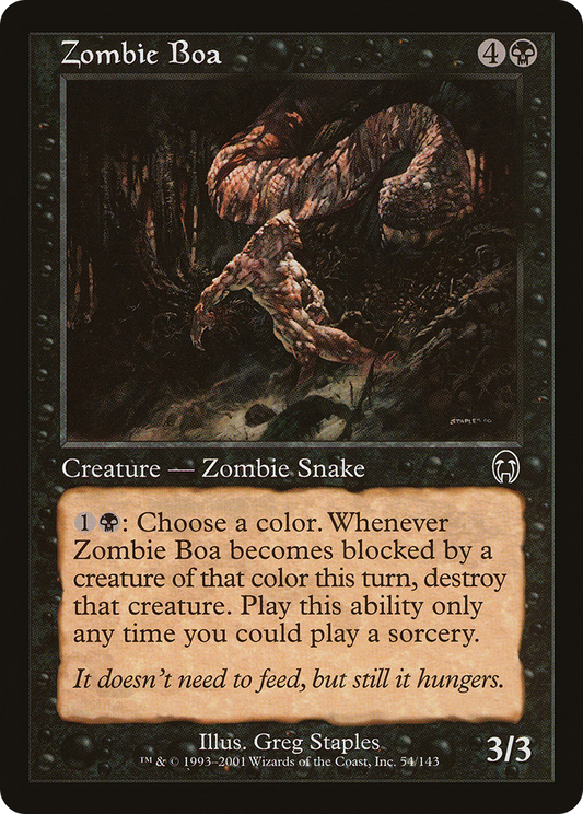 Zombie Boa (APC-054) - Apocalypse Foil