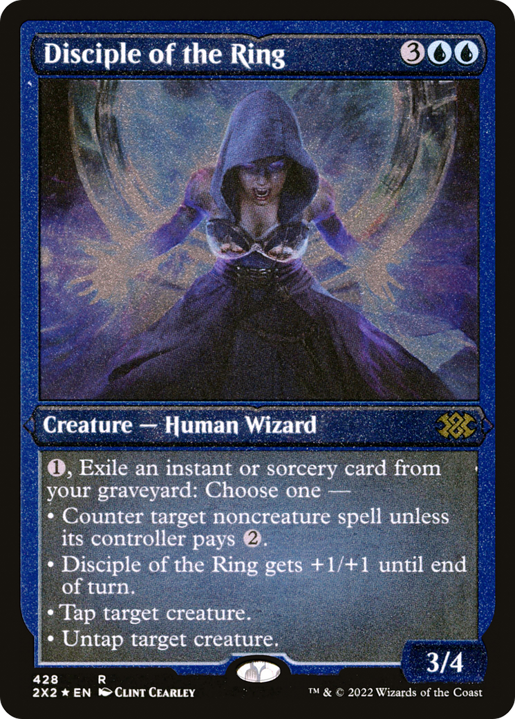 Disciple of the Ring (2X2-428) - Double Masters 2022 Etched Foil