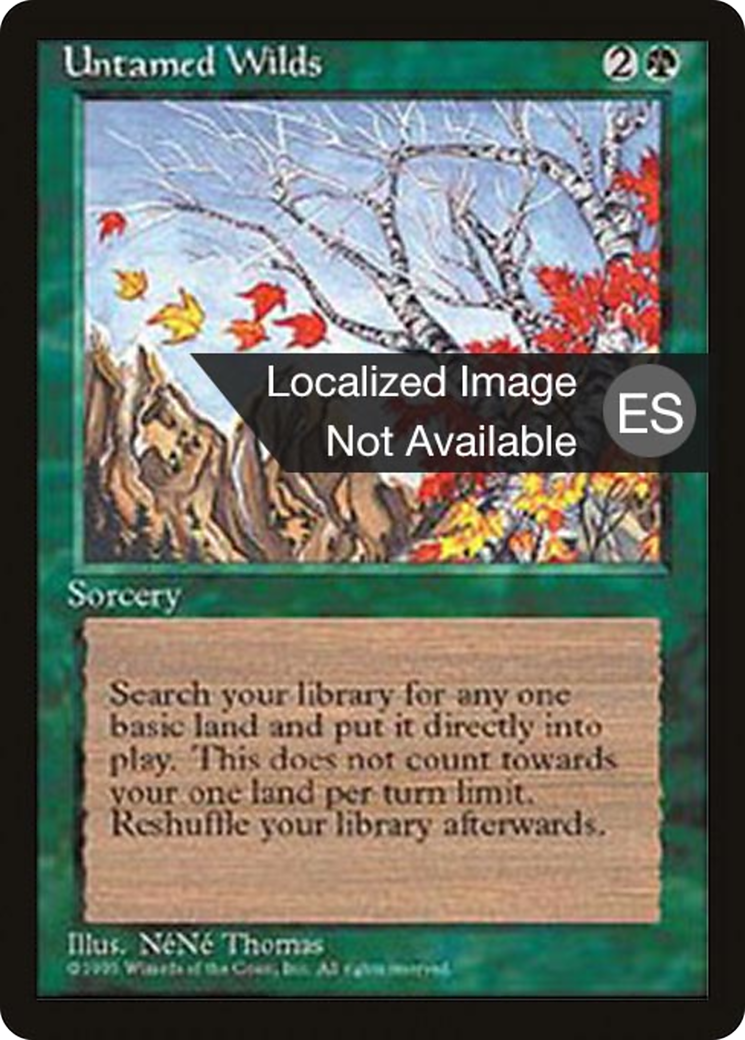 Untamed Wilds (4BB-279) - Fourth Edition Foreign Black Border