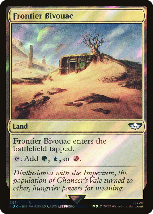 Frontier Bivouac (Surge Foil) (40K-281★) - Warhammer 40,000 Commander Foil