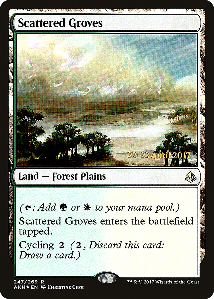 Scattered Groves (PRE-247S) - Amonkhet Promos (Prerelease) Foil