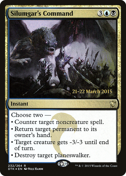Silumgar's Command (PRE-232S) - Dragons of Tarkir Promos (Prerelease) Foil