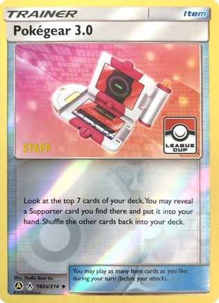 Pokegear .0 (League Cup) [Staff] (182a/214) - League & Championship Cards Reverse Holofoil - Promo