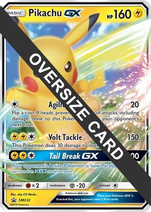 Pikachu GX - SM232 SM232 - Jumbo Cards Holofoil