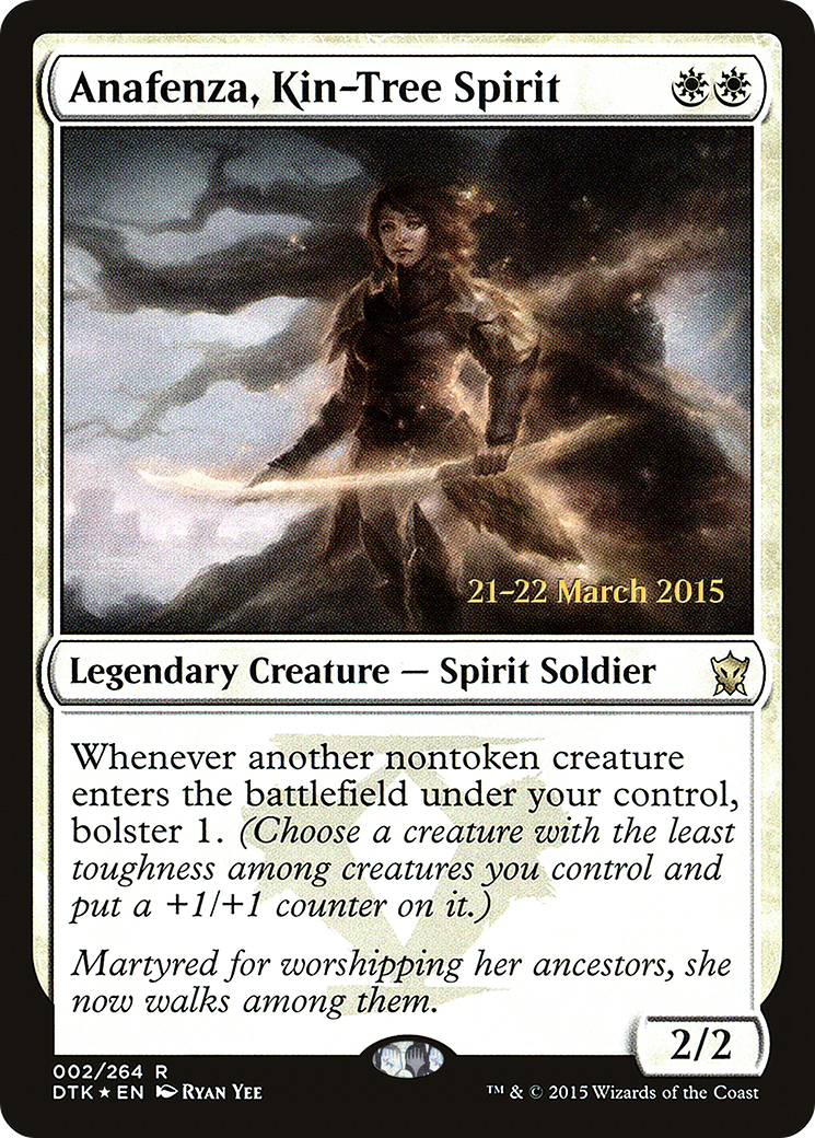 Anafenza, Kin-Tree Spirit (PDTK-02S) - Dragons of Tarkir Promos Foil