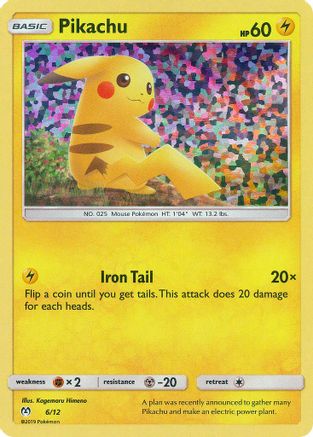 Pikachu 6/12 - McDonalds Collection 2019 Holofoil