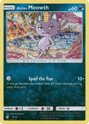 Alolan Meowth (10/12) - McDonalds Promos 2019 Holofoil - Promo