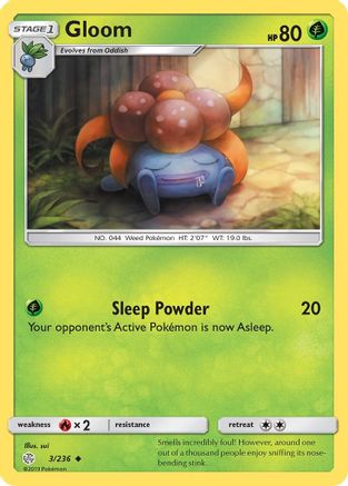 Gloom (3/236) - SM  Cosmic Eclipse Reverse Holofoil - Uncommon