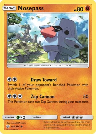 Nosepass (106/236) - SM  Cosmic Eclipse  - Common