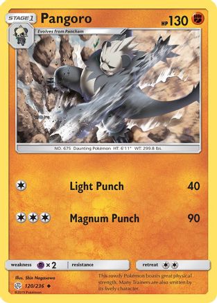 Pangoro (120/236) - SM  Cosmic Eclipse  - Uncommon