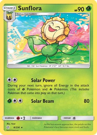 Sunflora 8/236 - Cosmic Eclipse Reverse Holofoil