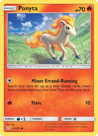 Ponyta 23/236 - Cosmic Eclipse Reverse Holofoil