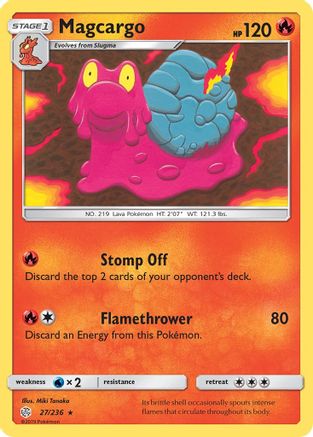 Magcargo (27/236) - SM  Cosmic Eclipse  - Rare