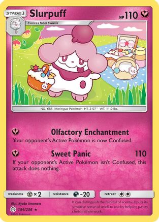 Slurpuff - 154/236 - SM  Cosmic Eclipse Reverse Holofoil