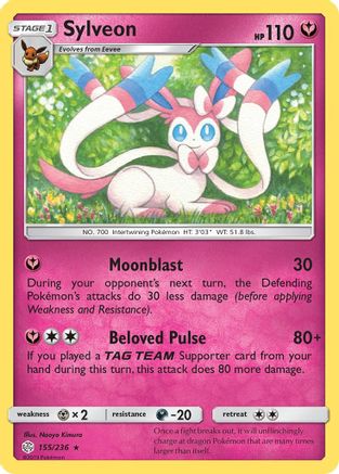 Sylveon (155/236) - SM  Cosmic Eclipse  - Rare