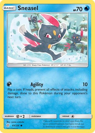 Sneasel - 043/236 - SM  Cosmic Eclipse Normal