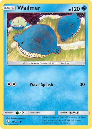 Wailmer (45/236) - SM  Cosmic Eclipse  - Common