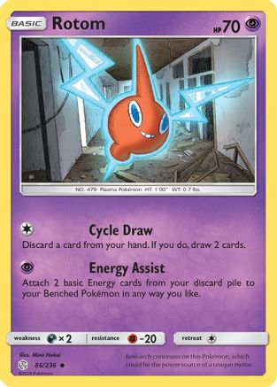 Rotom - 086/236 - SM  Cosmic Eclipse Reverse Holofoil