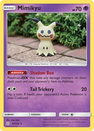Mimikyu (97/236) - SM  Cosmic Eclipse Reverse Holofoil - Rare