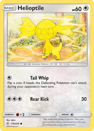Helioptile (179/236) - SM  Cosmic Eclipse  - Common
