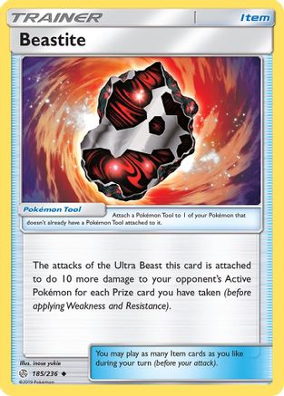 Beastite - 185/236 - SM  Cosmic Eclipse Reverse Holofoil - Uncommon