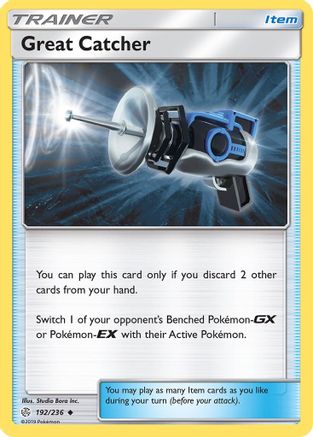 Great Catcher (192/236) - SM  Cosmic Eclipse Reverse Holofoil - Uncommon