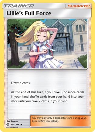 Lillie's Full Force 196/236 - Cosmic Eclipse Reverse Holofoil