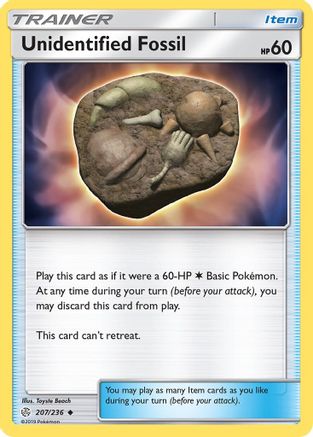 Unidentified Fossil 207/236 - Cosmic Eclipse Reverse Holofoil