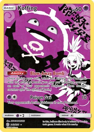 Koffing (Secret) (243/236) - SM  Cosmic Eclipse Holofoil - Secret Rare