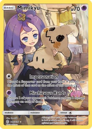 Mimikyu 245/236 - Cosmic Eclipse Holofoil