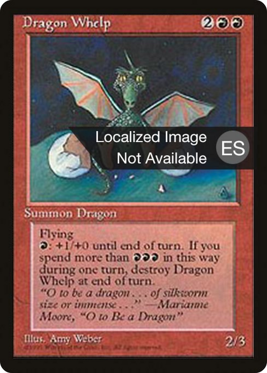 Dragon Whelp (4BB-186) - Fourth Edition Foreign Black Border