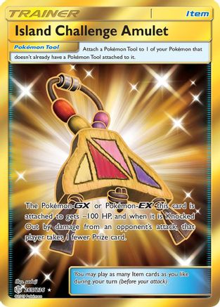 Island Challenge Amulet (Secret) (265/236) - SM  Cosmic Eclipse Holofoil - Secret Rare
