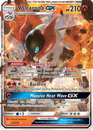 Volcarona-GX 35/236 - Cosmic Eclipse Holofoil