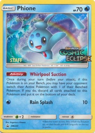 Phione (Prerelease) [Staff] (SM220) - SM Promos Holofoil - Promo