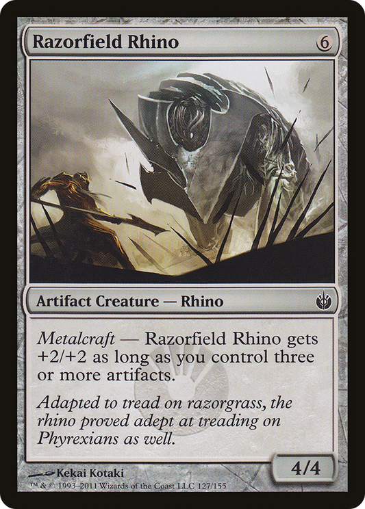 Razorfield Rhino (MBS-127) - Mirrodin Besieged