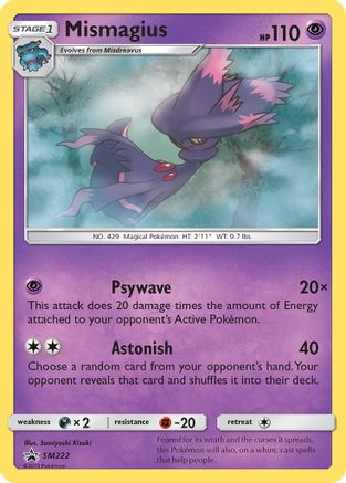 Mismagius (SM222/248) - SM Promos Holofoil - Promo
