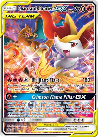 Charizard & Braixen GX (SM230/248) - SM Promos Holofoil - Promo