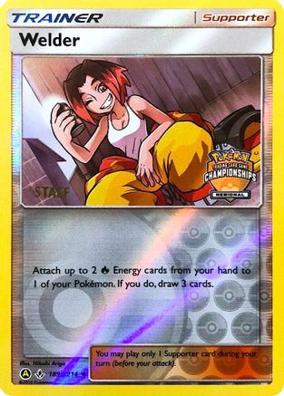 Welder (Regional Championships) [Staff] (189a/214) - League & Championship Cards Reverse Holofoil - Promo